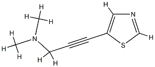 2-Propyn-1-amine,N,N-dimethyl-3-(5-thiazolyl)-(9CI) CAS#: 770677-12-8