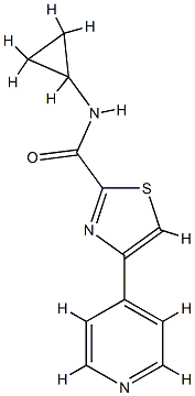 2-Thiazolecarboxamide,N-cyclopropyl-4-(4-pyridinyl)-(9CI) CAS#: 726689-27-6