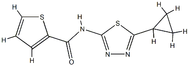 2-Thiophenecarboxamide,N-(5-cyclopropyl-1,3,4-thiadiazol-2-yl)-(9CI) CAS#: 708210-05-3