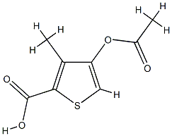 2-Thiophenecarboxylicacid,4-(acetyloxy)-3-methyl-(9CI) CAS#: 728886-67-7