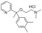 2-(alpha-(beta-Dimethylaminoethoxy)-alpha-methyl-3,4-dimethylbenzyl)py ridine hydrochloride CAS#: 74037-47-1