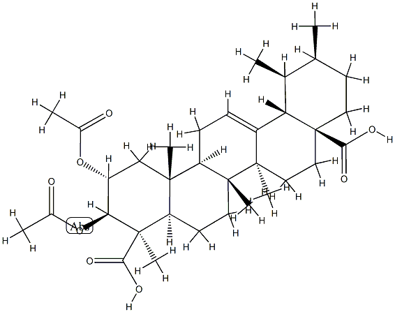 2 alpha,3 beta,20 beta-urs-delta 12-ene-23 beta,28-dioic acid 2,3-diacetate CAS#: 79679-46-2