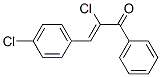 2-chloro-3-(4-chlorophenyl)-1-phenyl-prop-2-en-1-one CAS#: 75305-65-6