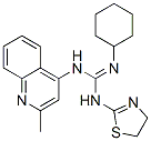 2-cyclohexyl-1-(4,5-dihydro-1,3-thiazol-2-yl)-3-(2-methylquinolin-4-yl )guanidine CAS#: 72042-08-1