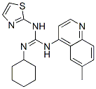 2-cyclohexyl-3-(6-methylquinolin-4-yl)-1-(1,3-thiazol-2-yl)guanidine CAS#: 72042-11-6