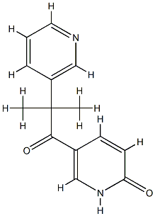2-methyl-1-(3-(6-oxopyridyl))-2-(3-pyridyl)-1-propanone CAS#: 78433-82-6