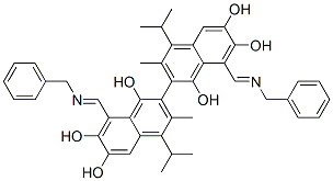 2,2'-Bi(8-benzyliminomethyl-4-isopropyl-3-methyl-1,6,7-naphthalenetriol) CAS#: 73855-97-7