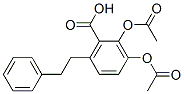 2,3-Bis(acetyloxy)-6-(2-phenylethyl)benzoic acid CAS#: 75299-43-3