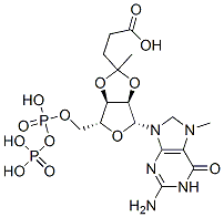 2',3'-O-(1-(2-carboxyethyl)ethylidene)-7-methylguanosine 5'-diphosphate CAS#: 79441-42-2