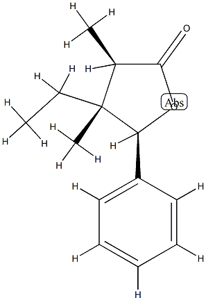 2(3H)-Furanone,4-ethyldihydro-3,4-dimethyl-5-phenyl-,(3R,4R,5R)-rel-(9CI) CAS#: 732302-44-2