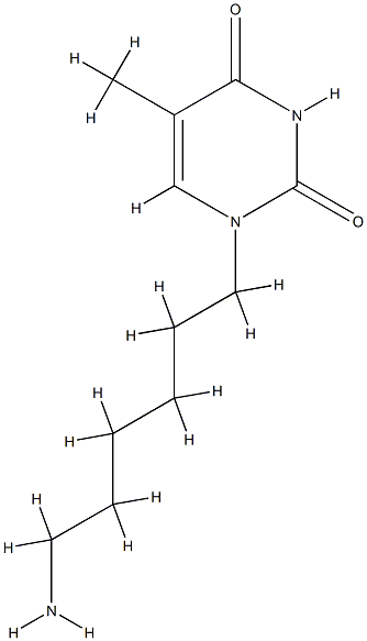2,4(1H,3H)-Pyrimidinedione,1-(6-aminohexyl)-5-methyl-(9CI) CAS#: 790167-37-2