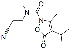 2(5H)-Isoxazolecarboxamide, N-(2-cyanoethyl)-N,3-dimethyl-4-(1-methylethyl)-5-oxo- CAS#: 706803-78-3