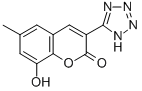 2H-1-Benzopyran-2-one, 8-hydroxy-6-methyl-3-(1H-tetrazol-5-yl)- CAS#: 76239-47-9