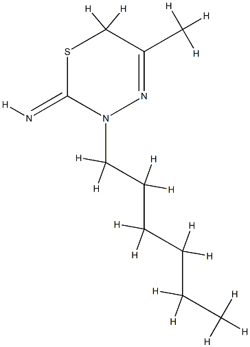 2H-1,3,4-Thiadiazin-2-imine,3-hexyl-3,6-dihydro-5-methyl-(9CI) CAS#: 786626-35-5