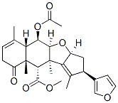 2H-Cyclopenta(b)naphtho(2,3-d)furan-10-carboxylic acid,5-(acetyloxy)-2 -(3-furanyl)-3,3a,4a,5,5a,8,9,9a,10,10a-decahydro-1,6,9a,10a-tetrameth yl-9-oxo-, methyl ester, (2R,3aS,4aS,5R,5aS,9aR,10S,10aR)- CAS#: 78916-54-8