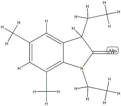 2H-Indol-2-one,1,3-diethyl-1,3-dihydro-5,7-dimethyl-(9CI) CAS#: 720714-83-0
