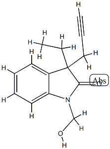 2H-Indol-2-one,3-ethyl-1,3-dihydro-1-(hydroxymethyl)-3-(2-propynyl)-(9CI) CAS#: 797051-85-5