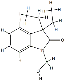 2H-Indol-2-one,3,3-diethyl-1,3-dihydro-1-(hydroxymethyl)-(9CI) CAS#: 797051-83-3