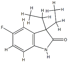 2H-Indol-2-one,3,3-diethyl-5-fluoro-1,3-dihydro-(9CI) CAS#: 797052-03-0