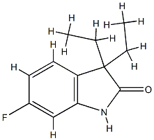 2H-Indol-2-one,3,3-diethyl-6-fluoro-1,3-dihydro-(9CI) CAS#: 797052-10-9