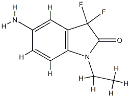2H-Indol-2-one,5-amino-1-ethyl-3,3-difluoro-1,3-dihydro-(9CI) CAS#: 748808-09-5