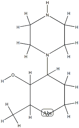 2H-Pyran-3-ol,tetrahydro-2-methyl-4-(1-piperazinyl)-(9CI) CAS#: 785730-78-1