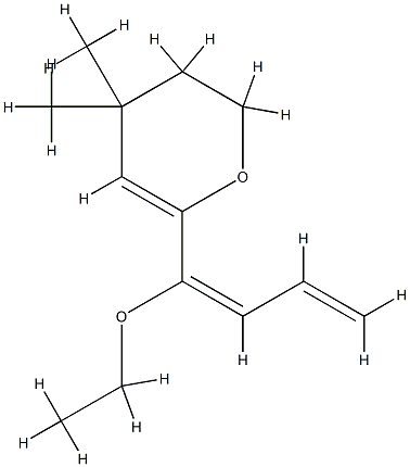 2H-Pyran,6-[(1E)-1-ethoxy-1,3-butadienyl]-3,4-dihydro-4,4-dimethyl-(9CI) CAS#: 790661-94-8