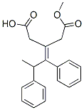 3-(1,2-Diphenylpropylidene)pentanedioic acid hydrogen 1-methyl ester CAS#: 77573-37-6