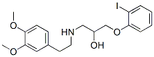 3-(2-iodophenoxy)-1-((3,4-dimethoxyphenylethyl)amino)propan-2-ol CAS#: 78493-62-6