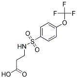 3-([[4-(TRIFLUOROMETHOXY)PHENYL]SULFONYL]AMINO)PROPANOIC ACID CAS#: 781626-95-7