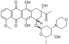 3'-(4-morpholinyl)-3'-deaminodaunorubicin CAS#: 79867-78-0