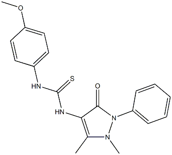 3-Antipyrinyl-1-(4-methoxyphenyl)thiourea CAS#: 74051-63-1