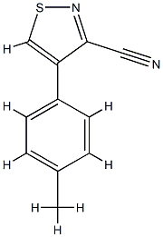 3-Isothiazolecarbonitrile,4-(4-methylphenyl)-(9CI) CAS#: 786710-60-9