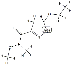 3-Isoxazolecarboxamide,5-ethoxy-4,5-dihydro-N-methoxy-N-methyl-(9CI) CAS#: 763102-73-4