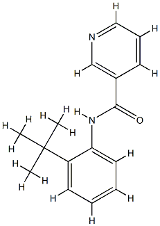3-Pyridinecarboxamide,N-[2-(1,1-dimethylethyl)phenyl]-(9CI) CAS#: 717856-87-6
