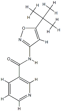 3-Pyridinecarboxamide,N-[5-(1,1-dimethylethyl)-3-isoxazolyl]-(9CI) CAS#: 717855-84-0
