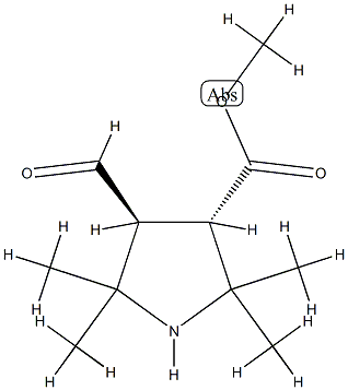 3-Pyrrolidinecarboxylicacid,4-formyl-2,2,5,5-tetramethyl-,methylester,(3R,4R)-rel-(9CI) CAS#: 791591-53-2