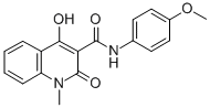 3-Quinolinecarboxamide, 1,2-dihydro-4-hydroxy-N-(4-methoxyphenyl)-1-me thyl-2-oxo- CAS#: 75483-06-6