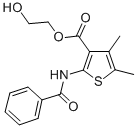 3-Thiophenecarboxylic acid, 2-(benzoylamino)-4,5-dimethyl-, 2-hydroxye thyl ester CAS#: 78033-83-7