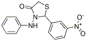 3-anilino-2-(3-nitrophenyl)thiazolidin-4-one CAS#: 74008-09-6