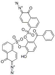 3-benzoyl-6-hydroxy-1,2-phenylene bis(6-diazo-5,6-dihydro-5-oxonaphthalene-1-sulphonate) CAS#: 75578-77-7