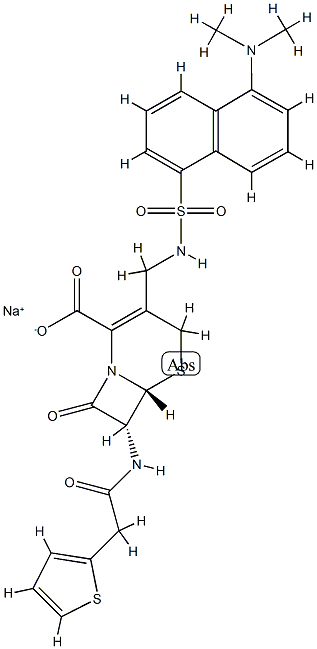 3-dansylamidomethyl-7-beta(thienyl-2')-acetamidoceph-3-em-4-oate CAS#: 79645-00-4