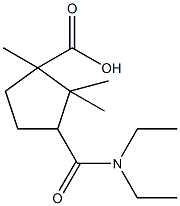 3-(diethylcarbamoyl)-1,2,2-trimethyl-cyclopentane-1-carboxylic acid CAS#: 73889-60-8