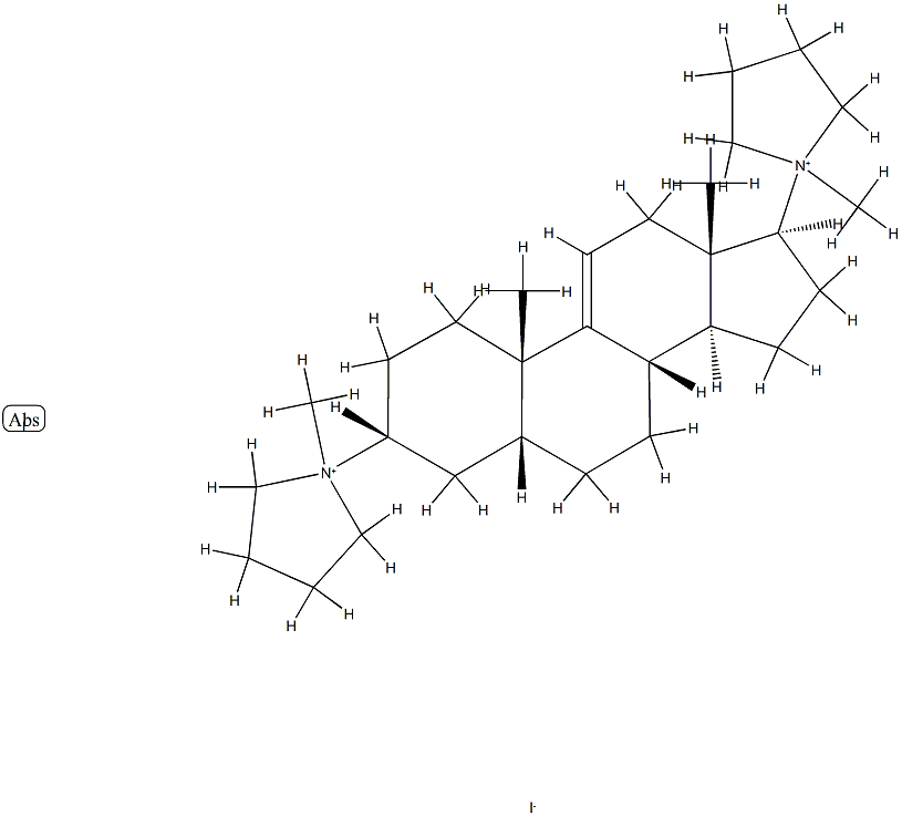 3,17-dipyrrolidin-1'-yl-5-delta(9,11)-androstene dimethiodide CAS#: 79868-89-6