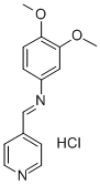 3,4-Dimethoxy-N-(4-pyridinylmethylene)benzenamine monohydrochloride CAS#: 75273-93-7
