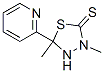 3,5-Dimethyl-5-(2-pyridinyl)-1,3,4-thiadiazolidine-2-thione CAS#: 74752-62-8