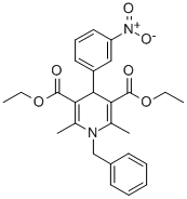 3,5-Pyridinedicarboxylic acid, 1,4-dihydro-2,6-dimethyl-4-(3-nitrophen yl)-1-(phenylmethyl)-, diethyl ester CAS#: 72284-55-0