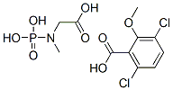 3,6-dichloro-2-methoxy-benzoic acid, 2-(phosphonomethylamino)acetic ac id CAS#: 76364-42-6