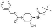 (3R,4R)-BENZYL 4-(TERT-BUTOXYCARBONYLAMINO)-3-HYDROXYPIPERIDINE-1-CARBOXYLATE CAS#: 724787-53-5