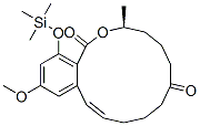 (3S,11E)-3,4,5,6,9,10-Hexahydro-14-methoxy-3-methyl-16-(trimethylsilyl)oxy-1H-2-benzoxacyclotetradecin-1,7(8H)-dione CAS#: 72060-11-8